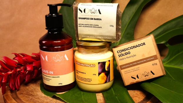 Kit  combo cachos completo - SHAMPOO CONDICIONADOR MASCARA E LEAVE-IN